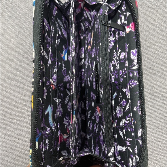 Vera Bradley Black Floral Wallet - Picture 3 of 5